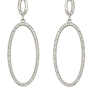 Pendientes largo circonitas